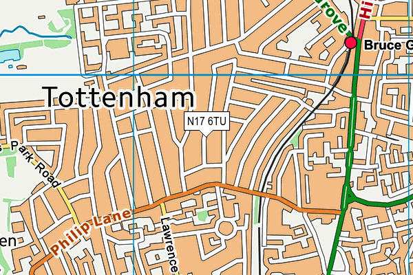 N17 6TU map - OS VectorMap District (Ordnance Survey) N17 6TU map - OS VectorMap District (Ordnance Survey)