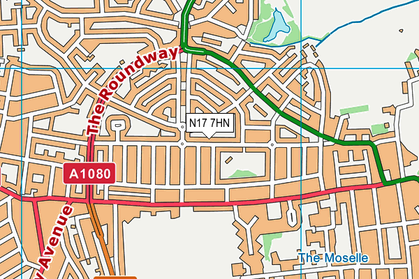 N17 7HN map - OS VectorMap District (Ordnance Survey) N17 7HN map - OS VectorMap District (Ordnance Survey)