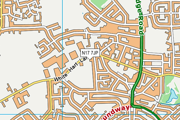 N17 7JP map - OS VectorMap District (Ordnance Survey) N17 7JP map - OS VectorMap District (Ordnance Survey)