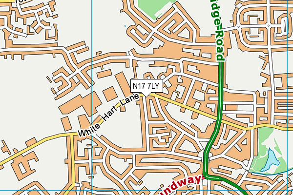 N17 7LY map - OS VectorMap District (Ordnance Survey) N17 7LY map - OS VectorMap District (Ordnance Survey)