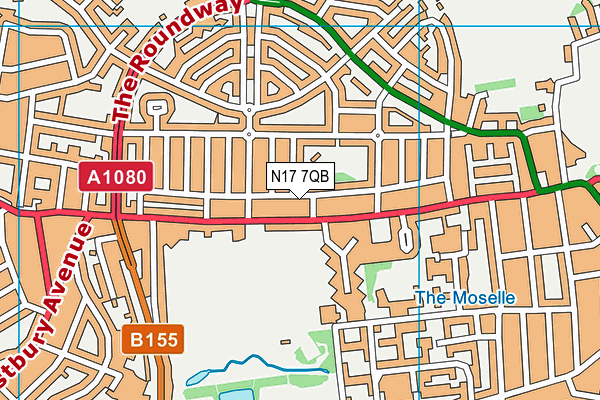 N17 7QB map - OS VectorMap District (Ordnance Survey) N17 7QB map - OS VectorMap District (Ordnance Survey)