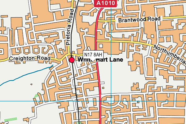 N17 8AH map - OS VectorMap District (Ordnance Survey) N17 8AH map - OS VectorMap District (Ordnance Survey)