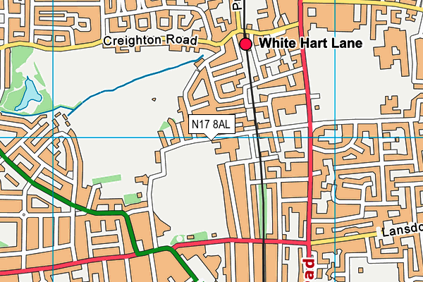 N17 8AL map - OS VectorMap District (Ordnance Survey) N17 8AL map - OS VectorMap District (Ordnance Survey)
