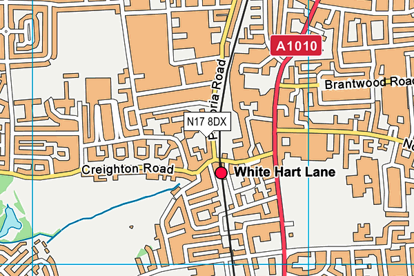 N17 8DX map - OS VectorMap District (Ordnance Survey) N17 8DX map - OS VectorMap District (Ordnance Survey)