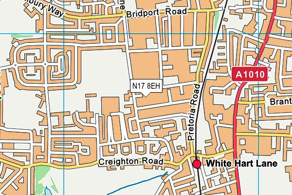 N17 8EH map - OS VectorMap District (Ordnance Survey) N17 8EH map - OS VectorMap District (Ordnance Survey)