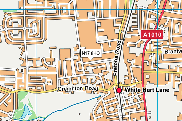 N17 8HQ map - OS VectorMap District (Ordnance Survey) N17 8HQ map - OS VectorMap District (Ordnance Survey)