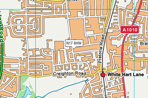 N17 8HW map - OS VectorMap District (Ordnance Survey) N17 8HW map - OS VectorMap District (Ordnance Survey)