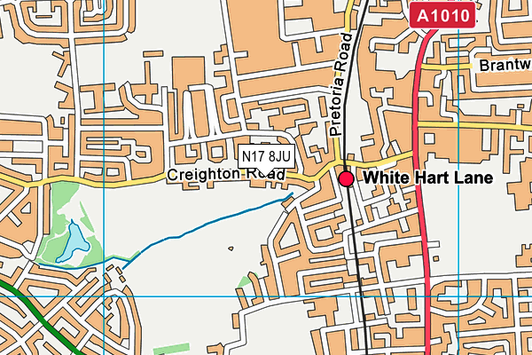 N17 8JU map - OS VectorMap District (Ordnance Survey) N17 8JU map - OS VectorMap District (Ordnance Survey)