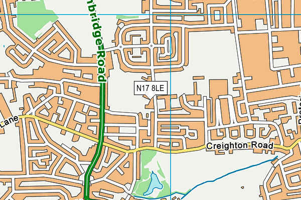 N17 8LE map - OS VectorMap District (Ordnance Survey) N17 8LE map - OS VectorMap District (Ordnance Survey)