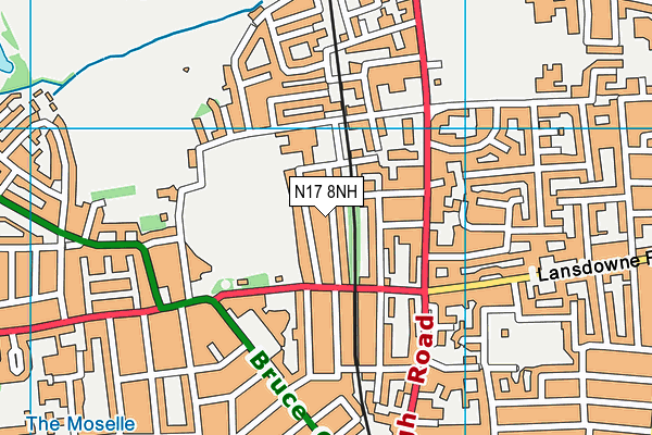 N17 8NH map - OS VectorMap District (Ordnance Survey) N17 8NH map - OS VectorMap District (Ordnance Survey)