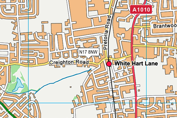 N17 8NW map - OS VectorMap District (Ordnance Survey) N17 8NW map - OS VectorMap District (Ordnance Survey)
