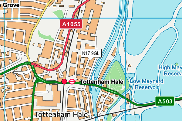 N17 9GL map - OS VectorMap District (Ordnance Survey) N17 9GL map - OS VectorMap District (Ordnance Survey)