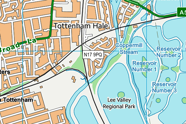 N17 9PQ map - OS VectorMap District (Ordnance Survey) N17 9PQ map - OS VectorMap District (Ordnance Survey)