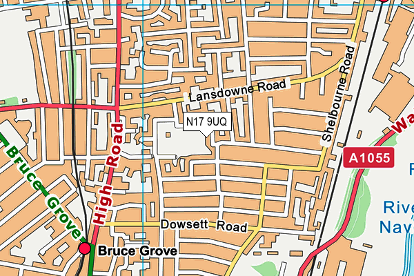 N17 9UQ map - OS VectorMap District (Ordnance Survey) N17 9UQ map - OS VectorMap District (Ordnance Survey)