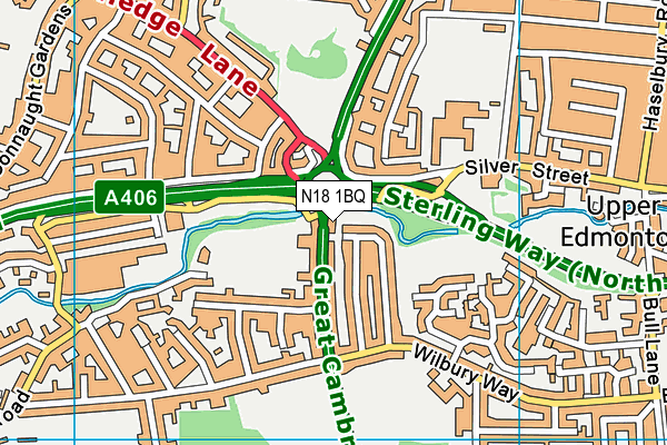N18 1BQ map - OS VectorMap District (Ordnance Survey) N18 1BQ map - OS VectorMap District (Ordnance Survey)