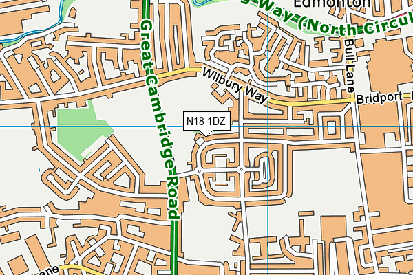 N18 1DZ map - OS VectorMap District (Ordnance Survey) N18 1DZ map - OS VectorMap District (Ordnance Survey)