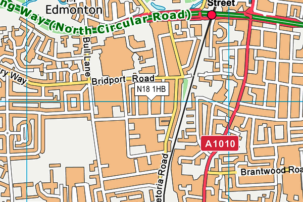 N18 1HB map - OS VectorMap District (Ordnance Survey) N18 1HB map - OS VectorMap District (Ordnance Survey)