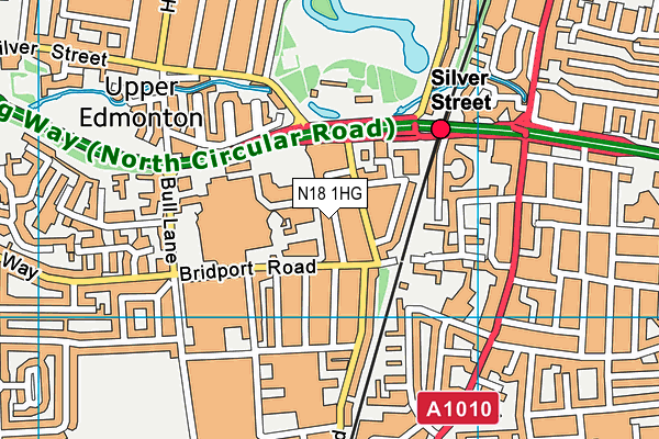 N18 1HG map - OS VectorMap District (Ordnance Survey) N18 1HG map - OS VectorMap District (Ordnance Survey)