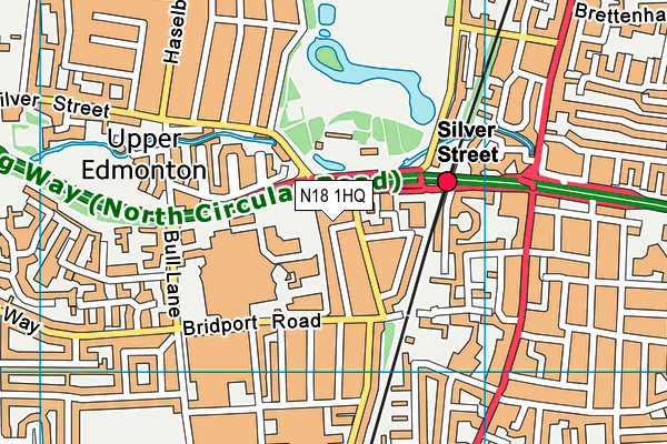 N18 1HQ map - OS VectorMap District (Ordnance Survey) N18 1HQ map - OS VectorMap District (Ordnance Survey)