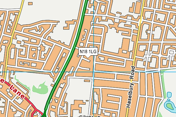 N18 1LG map - OS VectorMap District (Ordnance Survey) N18 1LG map - OS VectorMap District (Ordnance Survey)