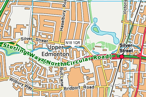 N18 1QR map - OS VectorMap District (Ordnance Survey) N18 1QR map - OS VectorMap District (Ordnance Survey)