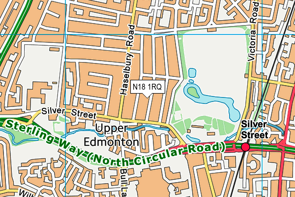 N18 1RQ map - OS VectorMap District (Ordnance Survey) N18 1RQ map - OS VectorMap District (Ordnance Survey)
