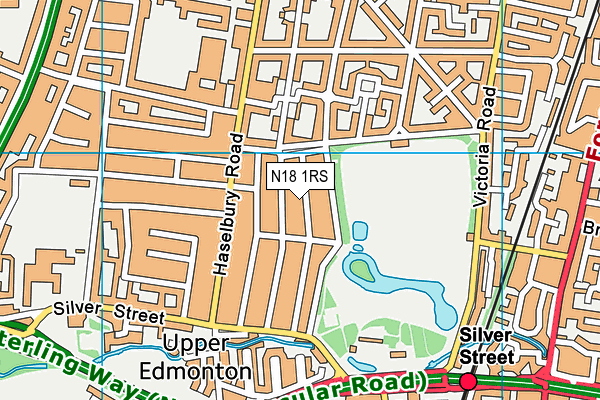 N18 1RS map - OS VectorMap District (Ordnance Survey) N18 1RS map - OS VectorMap District (Ordnance Survey)
