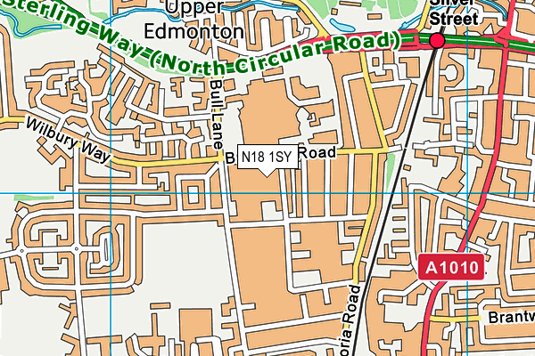 N18 1SY map - OS VectorMap District (Ordnance Survey) N18 1SY map - OS VectorMap District (Ordnance Survey)