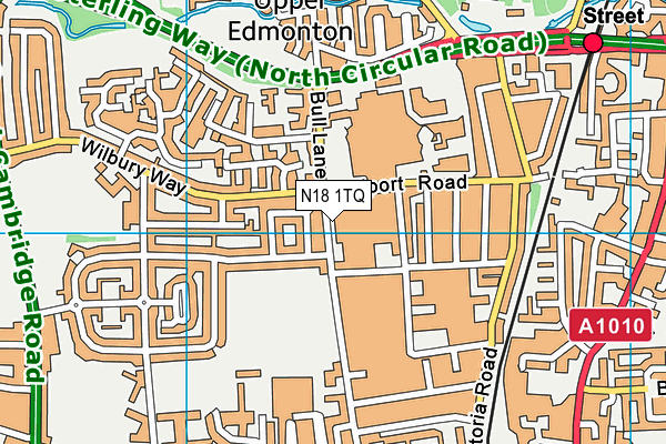 N18 1TQ map - OS VectorMap District (Ordnance Survey) N18 1TQ map - OS VectorMap District (Ordnance Survey)