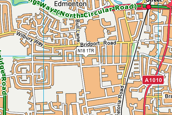 N18 1TR map - OS VectorMap District (Ordnance Survey) N18 1TR map - OS VectorMap District (Ordnance Survey)