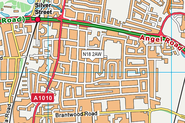 N18 2AW map - OS VectorMap District (Ordnance Survey) N18 2AW map - OS VectorMap District (Ordnance Survey)