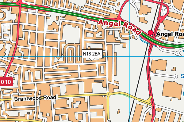 N18 2BA map - OS VectorMap District (Ordnance Survey) N18 2BA map - OS VectorMap District (Ordnance Survey)