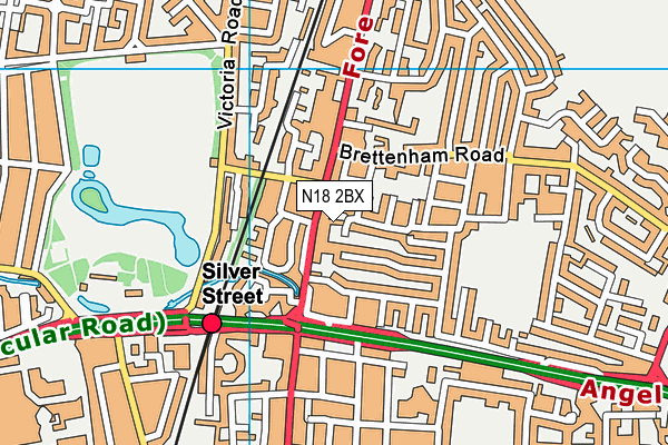 N18 2BX map - OS VectorMap District (Ordnance Survey) N18 2BX map - OS VectorMap District (Ordnance Survey)