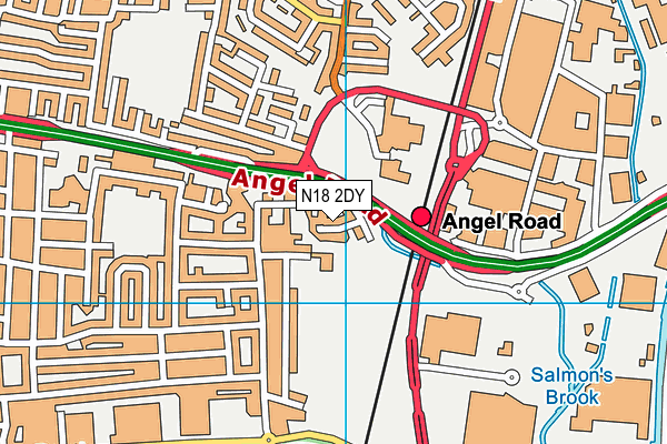 N18 2DY map - OS VectorMap District (Ordnance Survey) N18 2DY map - OS VectorMap District (Ordnance Survey)