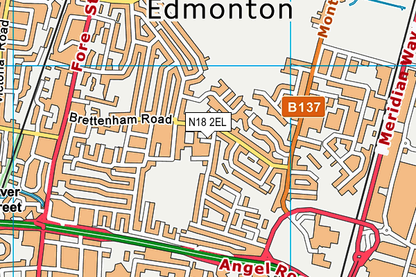N18 2EL map - OS VectorMap District (Ordnance Survey) N18 2EL map - OS VectorMap District (Ordnance Survey)