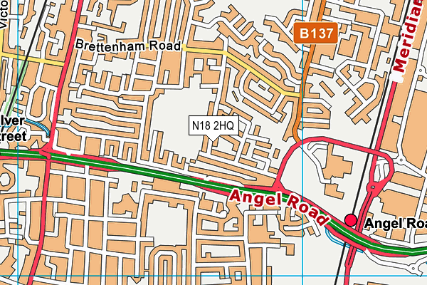 N18 2HQ map - OS VectorMap District (Ordnance Survey) N18 2HQ map - OS VectorMap District (Ordnance Survey)