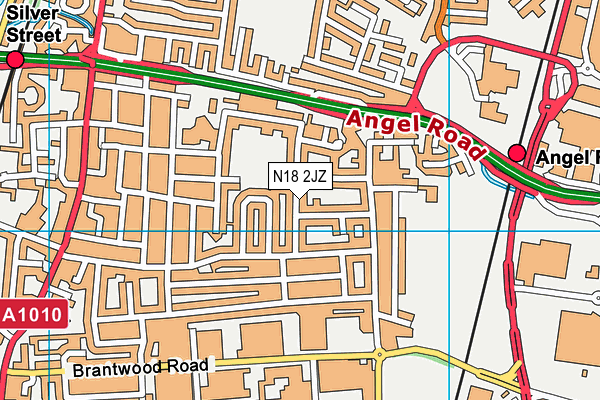 N18 2JZ map - OS VectorMap District (Ordnance Survey) N18 2JZ map - OS VectorMap District (Ordnance Survey)