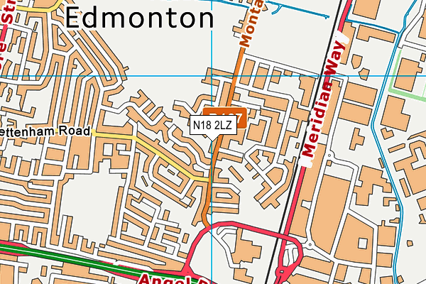 N18 2LZ map - OS VectorMap District (Ordnance Survey) N18 2LZ map - OS VectorMap District (Ordnance Survey)