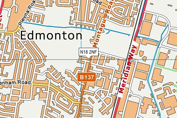 N18 2NF map - OS VectorMap District (Ordnance Survey) N18 2NF map - OS VectorMap District (Ordnance Survey)
