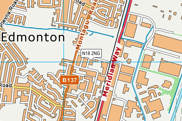 N18 2NG map - OS VectorMap District (Ordnance Survey) N18 2NG map - OS VectorMap District (Ordnance Survey)