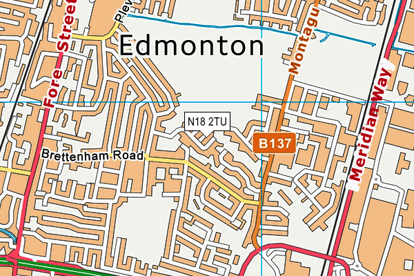 N18 2TU map - OS VectorMap District (Ordnance Survey) N18 2TU map - OS VectorMap District (Ordnance Survey)