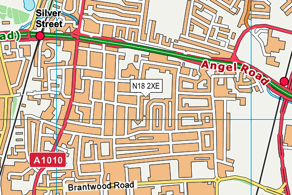 N18 2XE map - OS VectorMap District (Ordnance Survey) N18 2XE map - OS VectorMap District (Ordnance Survey)