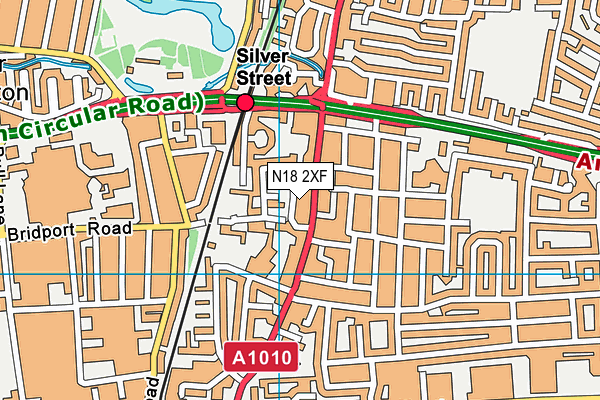 N18 2XF map - OS VectorMap District (Ordnance Survey) N18 2XF map - OS VectorMap District (Ordnance Survey)