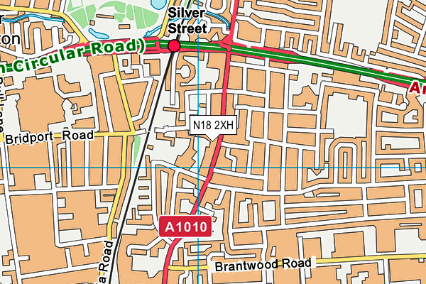 N18 2XH map - OS VectorMap District (Ordnance Survey) N18 2XH map - OS VectorMap District (Ordnance Survey)