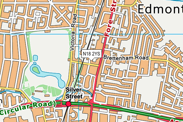 N18 2YS map - OS VectorMap District (Ordnance Survey) N18 2YS map - OS VectorMap District (Ordnance Survey)