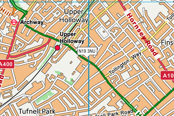 N19 3NU map - OS VectorMap District (Ordnance Survey) N19 3NU map - OS VectorMap District (Ordnance Survey)