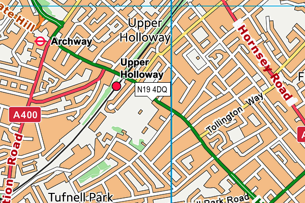 N19 4DQ map - OS VectorMap District (Ordnance Survey) N19 4DQ map - OS VectorMap District (Ordnance Survey)
