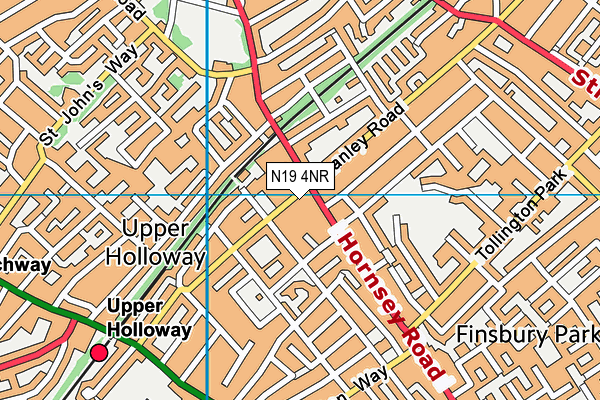 N19 4NR map - OS VectorMap District (Ordnance Survey) N19 4NR map - OS VectorMap District (Ordnance Survey)
