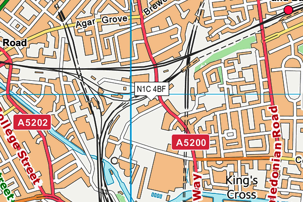 N1C 4BF map - OS VectorMap District (Ordnance Survey) N1C 4BF map - OS VectorMap District (Ordnance Survey)