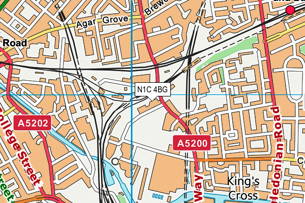 N1C 4BG map - OS VectorMap District (Ordnance Survey) N1C 4BG map - OS VectorMap District (Ordnance Survey)